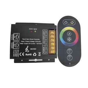 5V 12V 24V Mono solo color CCT RGBW RGBWC LED RJ45 cable de red SYNC música síncrona RF remoto 30A RGB LED controlador - Product Image 1
