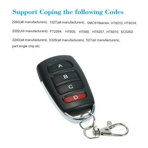 Hot Selling 315/433mhz <strong>Universal</strong> Wireless <strong>Remote</strong> Control Learning <strong>Code</strong> EV1527 Face <strong>to</strong> Face Clone <strong>Remote</strong> AG039