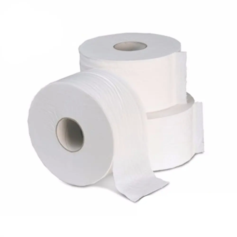 Rollo de papel higiénico personalizado para Hotel y restaurante, rollo de 12 rollos de pulpa virgen para negocios, tamaño grande