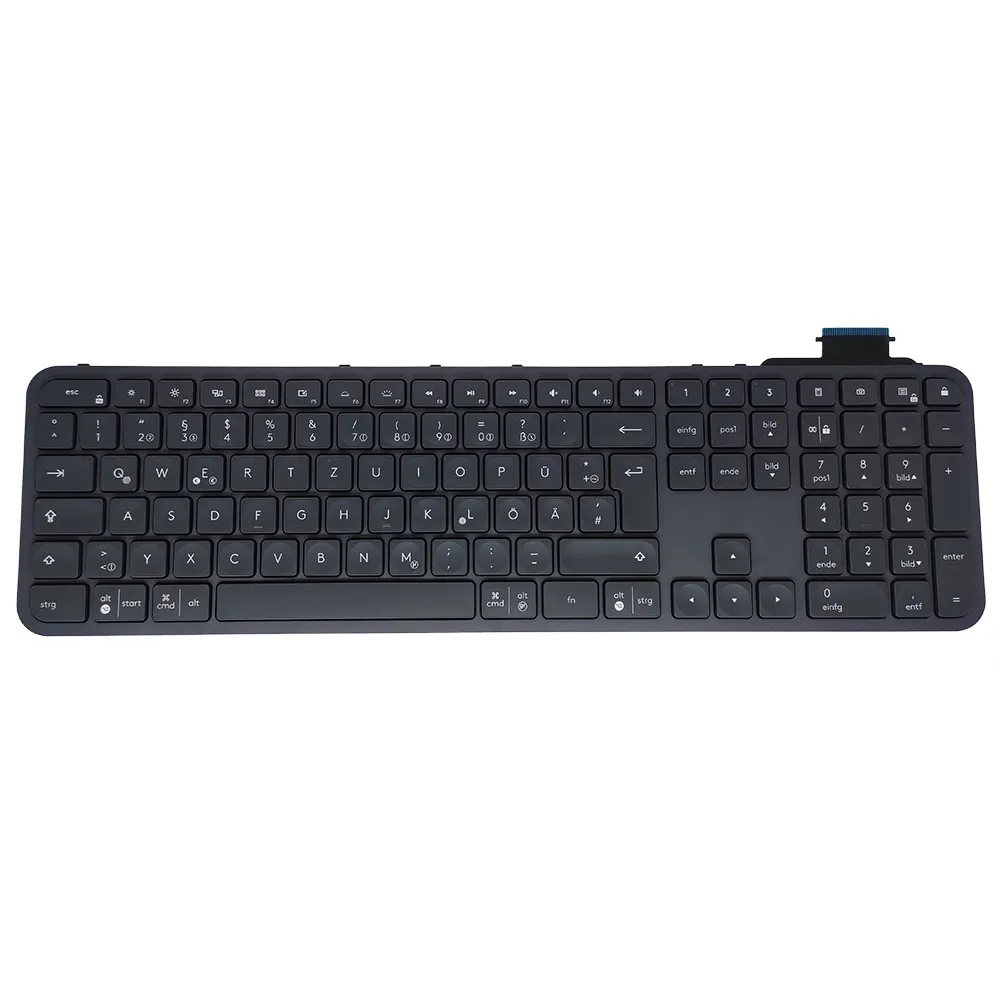 Teclados de repuesto para portátil alemán GR para teclado Bluetooth inalámbrico Logitech Craft P/N LTM17A36D09E41 430-004866