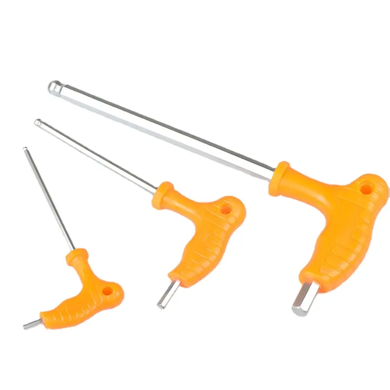 Plástico T handle hex chave conjunto de chaves torx chave estrela chave hexagonal Allen wrench