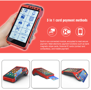 Ручной NFC Android POS точка продажи системы POS оборудование 4G POS терминал с считывателем отпечатков пальцев Z100 - Product Image 6