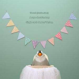 Banderín Bunting Banner Bandera Triángulo colorido para Baby Shower Fiesta de bienvenida - Product Image 4