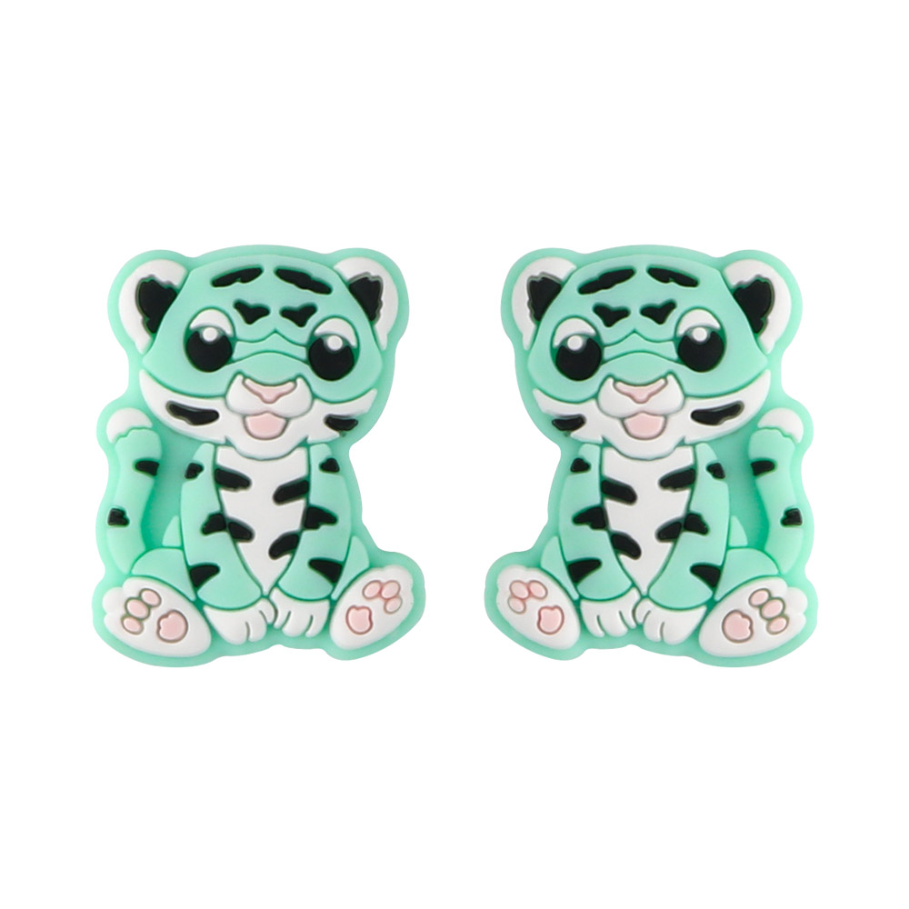 Cuenta focal de tigre verde menta SA201