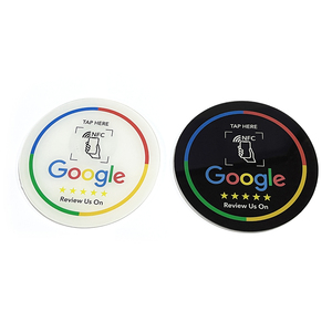 カスタムQRコード13.56Mhz Avis Google Carte NFC RFIDチップGoogleレビューフランスカードソーシャルメディアカードタップしてGoogleでレビュー - Product Image 3