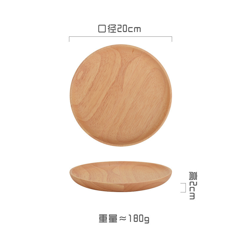 Palette ronde en chêne 20cm