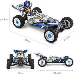 WLtoys 124016 124017 RCカーV2ブラシレスモーター1/124x4 RCドリフトおもちゃ75KM/H子供用高速リモートコントロールカーおもちゃ - Product Image 6