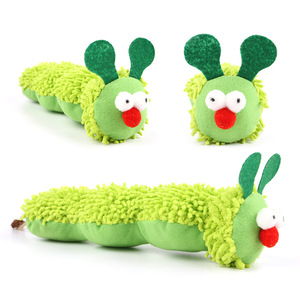2025 venta al por mayor diseño interactivo mascota peluche forma de oruga gato de peluche juguete con hierba gatera - Product Image 2