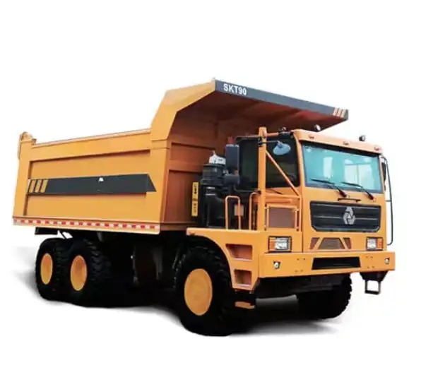 En çok satan SKT90S 50 ton geniş gövdeli DAMPERLİ KAMYON üst motorlu madencilik kamyonu