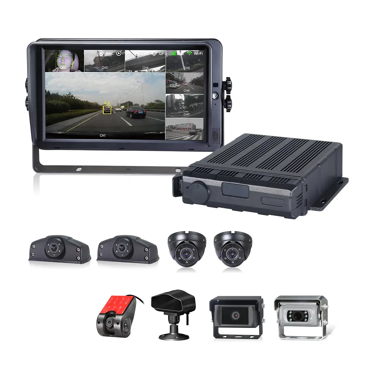 STONKAM Bus MDVR Kit 3G 4G Fahrzeugs icherheit MDVR Mit 360 Around View Monitor DVR Mobile