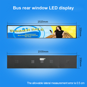 Finestra posteriore del Bus che scorre il pannello a matrice di testo in movimento che esegue il Display pubblicitario del messaggio scheda dinamica a Led programmabile - Product Image 2
