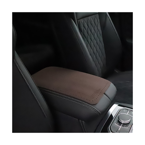 Xiangta PU Leather Car Armrest Box Booster Cushion Universal Center Console Car Armrest Support for Added Support - Product Image 1