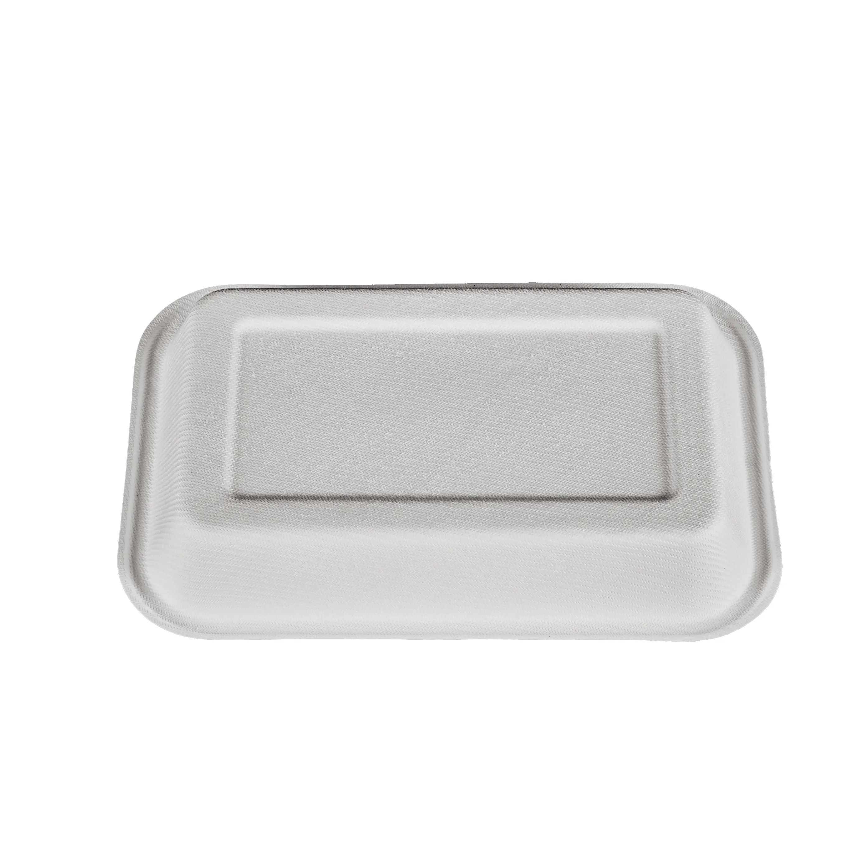 12oz bandeja biodegradável de frutas e vegetais com bandeja de refeição descartável Hospital Food Tray Food Packaging Rectangle Plate Dish 10g