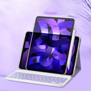 Funda de teclado desmontable extraíble para iPad compatible con carga de lápiz, funda de teclado Bluetooth inalámbrica para iPad Air 5th/4th 11'' - Product Image 6