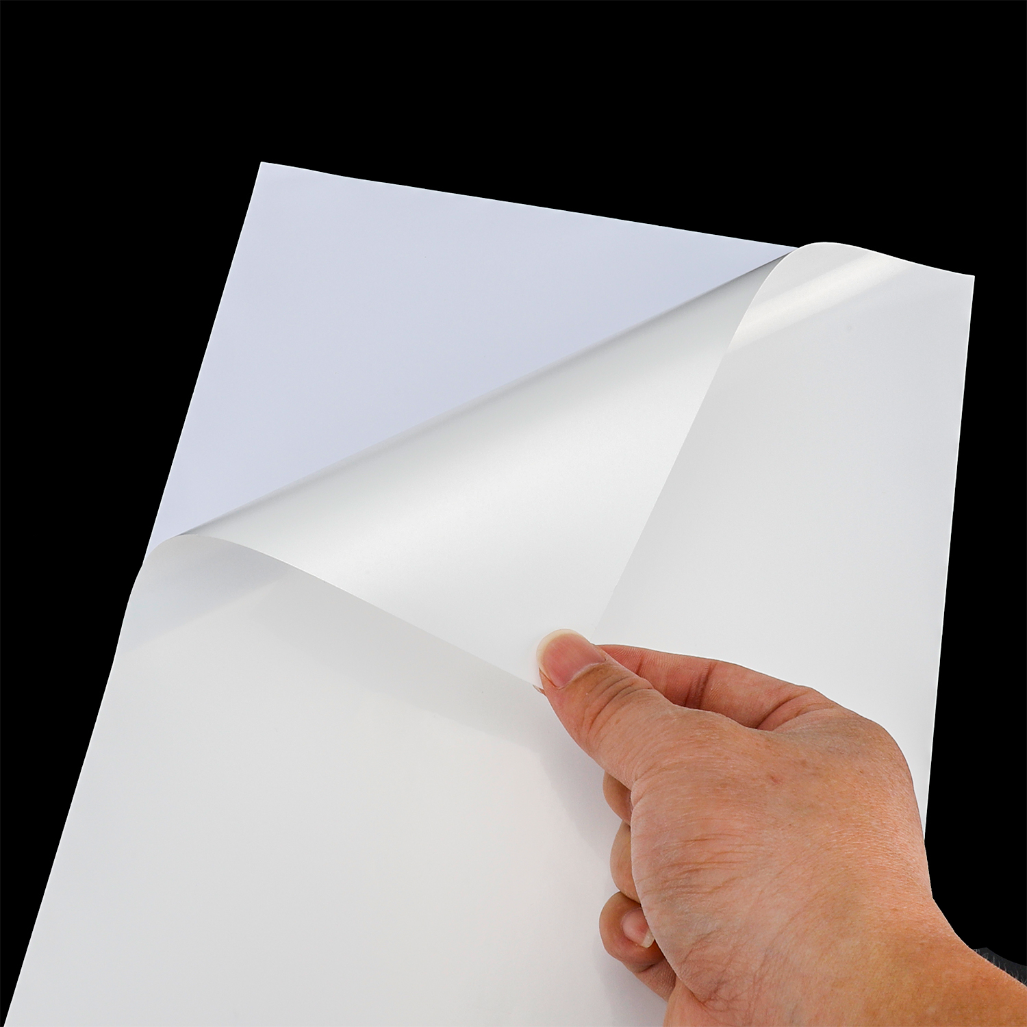 Papel Adhesivo de Vinilo Brillante Blanco