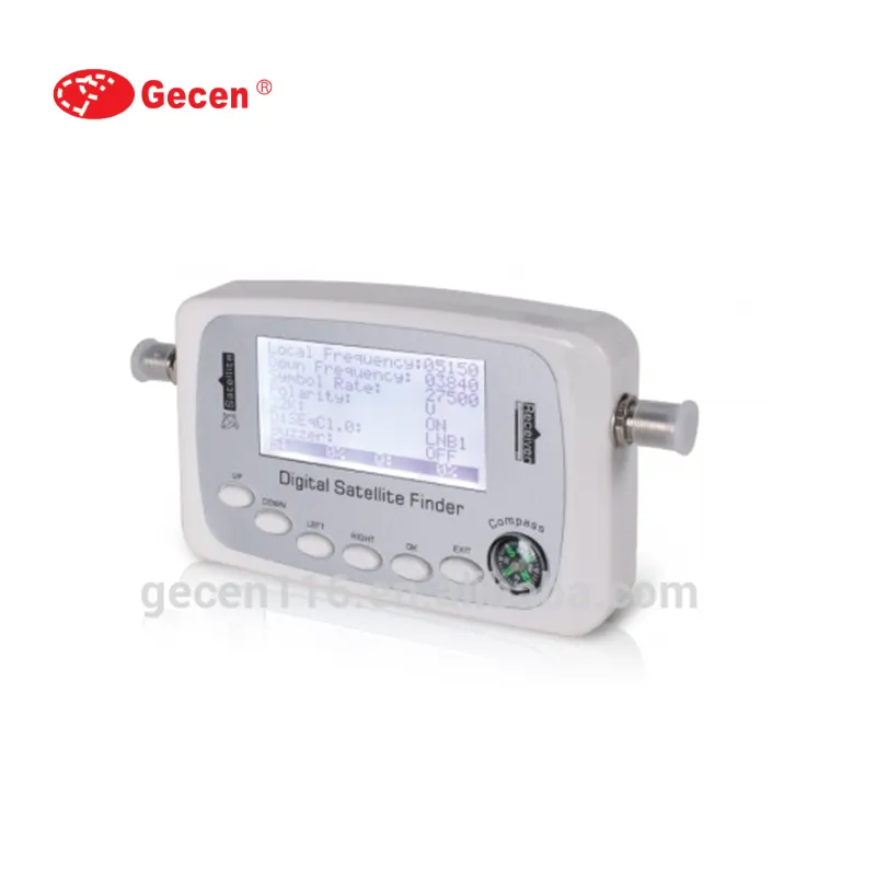 Gecen SF-500A DVB-S2 MPEG-4 1080P Ad Alta Definizione digitale Misuratore di Segnale Satellitare Finder