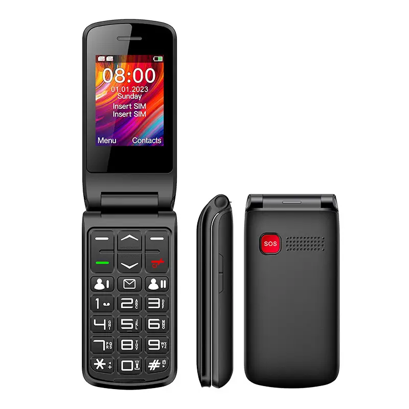 F248L Double Screen Big Font Big Button 4G Keypad Feature Mobile Phone Flip Seniors Phone With SOS Button For Elderly