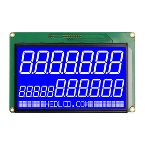 Herstellerverkauf 7.0 Zoll Segmentcode LCD-Anzeigenmodul mit IIC-SPI-Schnittstelle orange Hintergrundbeleuchtung für Kraftstoffspenderregler - Product Image 1