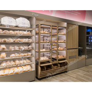 <span class=keywords><strong>Sweetmeats</strong></span> cửa hàng hiển thị đứng bằng gỗ bánh mì <span class=keywords><strong>Rack</strong></span> hiển thị cho siêu thị sử dụng - Product Image 3