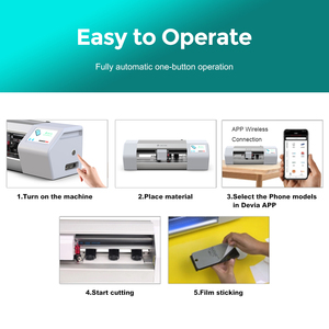 Devia Mini Blade <strong>Cutting</strong> Equipment High Speed Not Co2 <strong>Laser</strong> Cutter <strong>Mobile</strong> Phone Screen Protective Back <strong>Cover</strong> Skin Making <strong>Machine</strong>