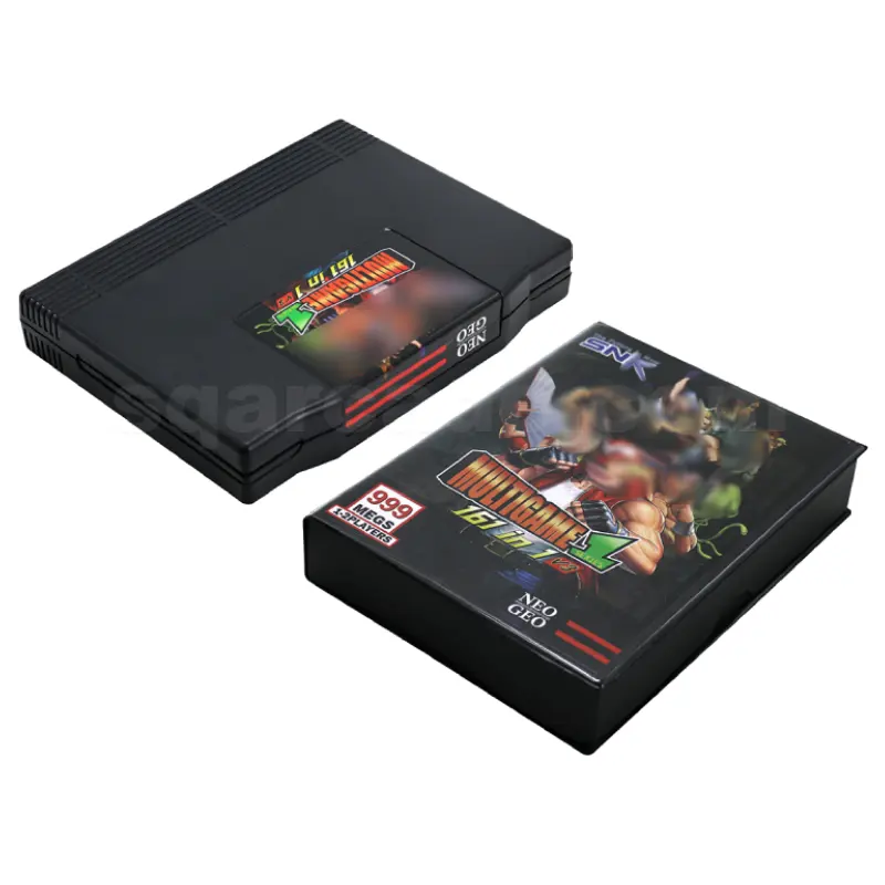 Nuevo Arcade Cassette Shockbox 161 en 1 NEO GEO AES multi juegos Cartucho Ver. 3 versiones mejoradas para la consola de juegos familiar AES