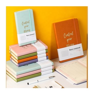 Fabrika fiyat Pu deri ilham verici notebooklar sert kapak 2022 günlük okul planlayıcısı moleskine tarzı kırtasiye ucuz dizüstü - Product Image 6