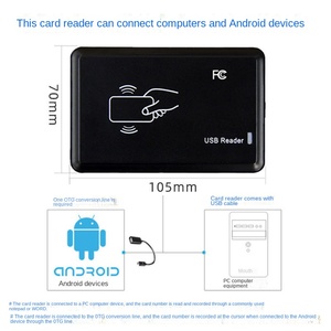 RFID Smart IC <strong>Card</strong> <strong>Reader</strong> ABS Access ID <strong>Card</strong> Issuing Machine with NFC <strong>Interface</strong> 13.56MHz Frequency - Product Image 3