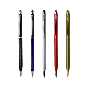 High Quality Slim Twist Pen Custom Soft Silicone Top Click Screen Multifunctional Metal Ballpoint <strong>New</strong> Design for Optimal <strong>Writing</strong> - Product Image 1
