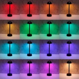โคมไฟตั้งโต๊ะ LED แบบชาร์จไฟได้พร้อมรีโมตคอนโทรลและฐานชาร์จไฟแบบเหนี่ยวนำ - Product Image 5