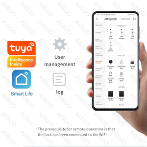 <strong>New</strong> Product TUYA WIFI Fingerprint <strong>Lock</strong> Remote Unlock Digital Card <strong>Key</strong> Cerradura Intelligente Smart Door <strong>Lock</strong> - Product Image 3
