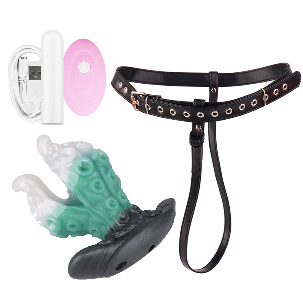 Vibrator+Leather belt-Green