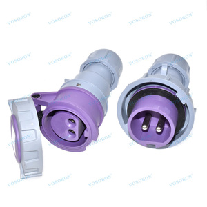 IP67 Waterproof Low Voltage Industrial <strong>Plug</strong>/ Socket <strong>16A</strong>/32A 2/3core Pin 20-25V Male and Female <strong>Plug</strong> Sockets - Product Image 3
