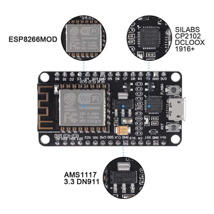 Nodemcu V3 ESP8266 CH340 modulo Wireless Lua WIFI scheda di sviluppo Internet of Things con Antenna pcb e porta USB per Ard - Product Image 3