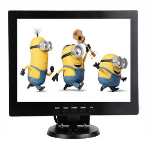 Pantalla pequeña de 10 pulgadas CCTV, pantalla led, monitor de ordenador, pantalla cuadrada de escritorio de 10 pulgadas, monitor de ordenador BNC con 12V CC - Product Image 1