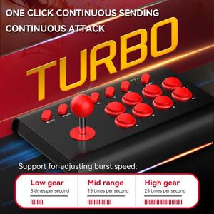 Y02 Arcade Joystick para PS4/PS3/Xbox One/Switch OLED/Android/iOS Controlador de Street Fighter inalámbrico con cable con función Macro/Turbo - Product Image 3