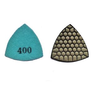 Driehoek Diamant Droog Polijstkussen Graniet Marmer Flexibele Hars Schuurschijf Keramisch Steen Beton Polijstschijf Slijpgereedschap - Product Image 4