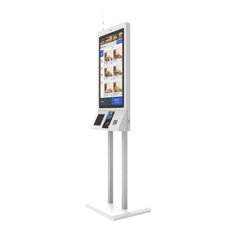 24 27 32 inch QR self-service terminal with camera Restaurant payment kiosk