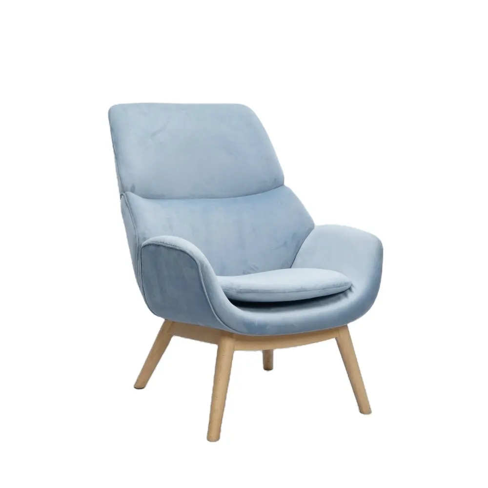 Serie de muebles de habitación Diseño moderno Estilo nórdico Diseño creativo Tipo cáscara de huevo Sala de estar Sofá individual Silla de salón