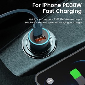 48W Dual Port Car Charger Simultaneous Fast Charging 5V/3A <strong>Output</strong> 9V/2A <strong>Input</strong> OTP &amp; OVP Protection Car Cigarette Lighter Plug - Product Image 4