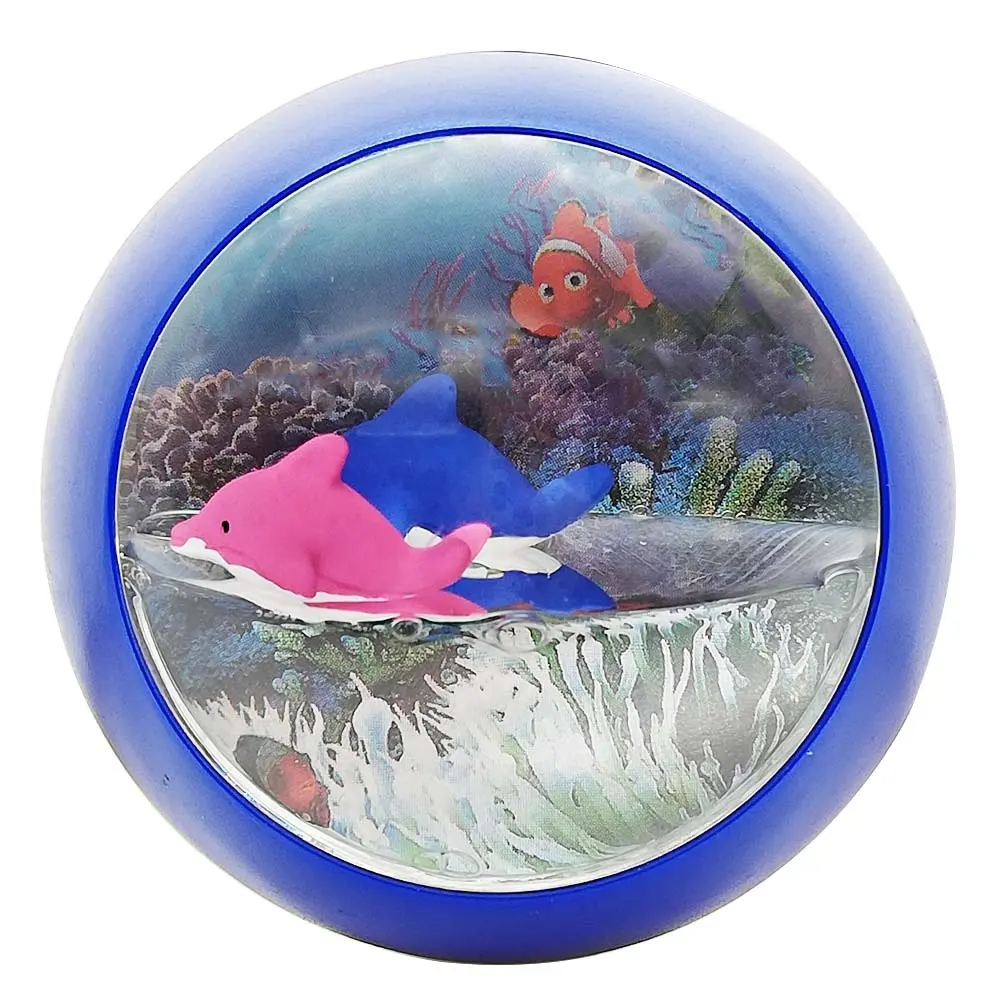 Flotage logo personalizzato stampa souvenir acquario galleggiante galleggiante galleggiante galleggiante magnete frigo in poliresina con olio di acqua liquida