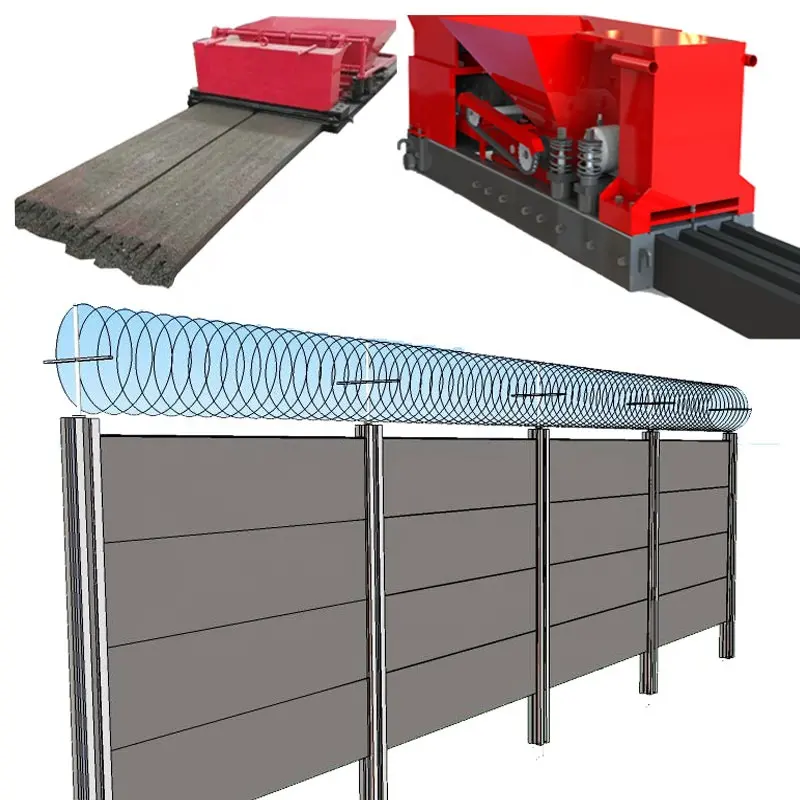 Macchina prefabbricata per pareti di confine in cemento per realizzare pareti e colonne di recinzione in cemento