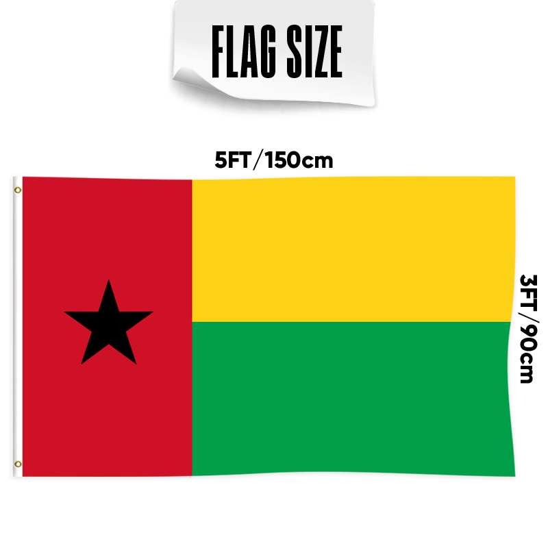 Drapeau de la Guinée Bissau