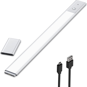 Luz de armário com <span class=keywords><strong>sensor</strong></span> de movimento, bateria removível, recarregável, 48led, para cozinha, guarda-roupas, armário