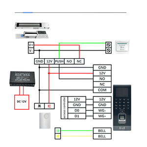 High Quality DC 12v Employee Fingerprint Attendance <strong>Machine</strong> With Swipe ID Card for Office Door <strong>Access</strong> <strong>Control</strong> <strong>System</strong> - Product Image 6