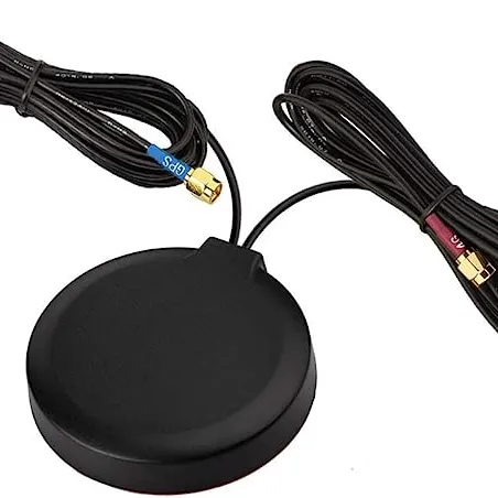 4G Lte + Gps 2 In 1 Magnetische Antenne Zwarte Cirkelantenne