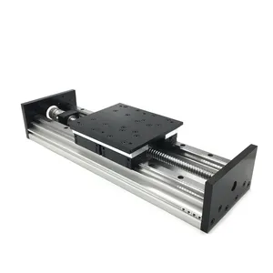 Heavy Load Slide Table Platform <strong>Double</strong> <strong>Guide</strong> <strong>Rail</strong> HGR20 4PCS Slider 20MM Sliding <strong>Linear</strong> Module Ballscrew <strong>CNC</strong> 150*170mm Table