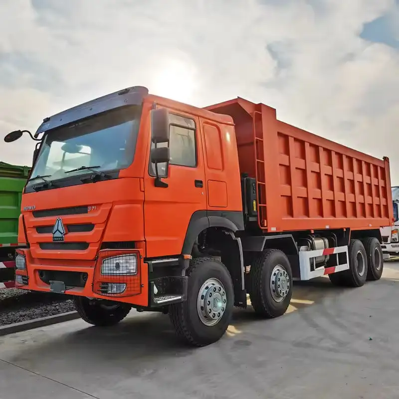 Ucuz fiyat 8X4 yeni DAMPERLİ KAMYON sıcak satış afrika dizel 50 ton howo DAMPERLİ KAMYON 12 tekerlekler 7800mm ZZ3317N3867