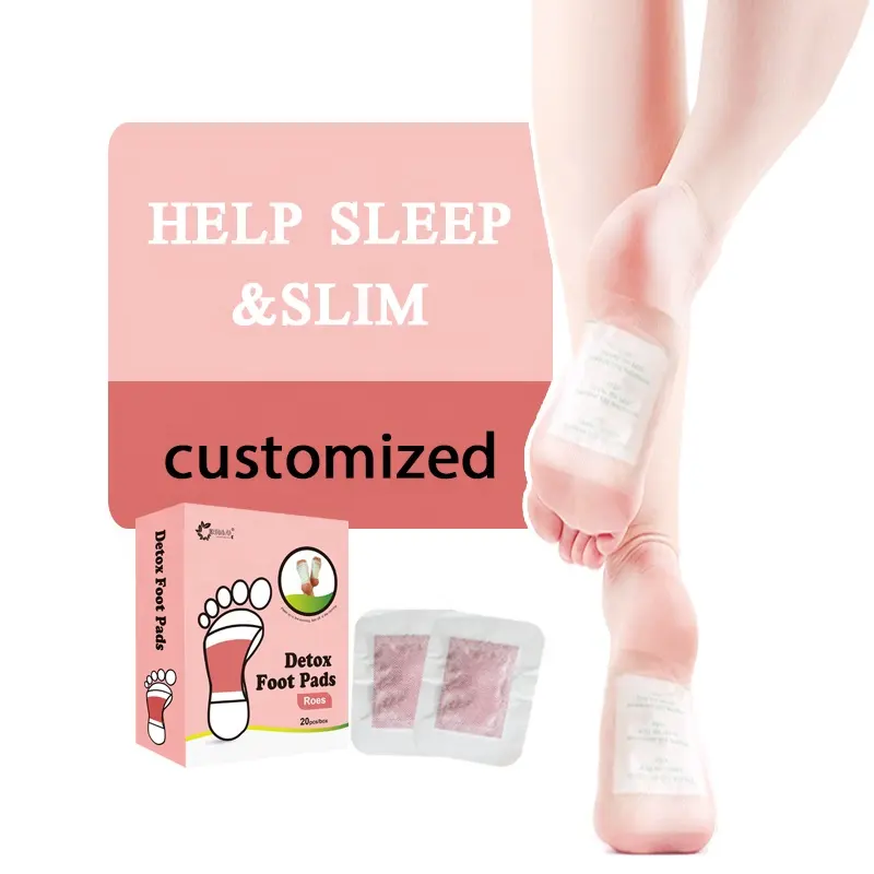 Original factory Customized Natural Herbal and Bamboo Slimming detox foot patch