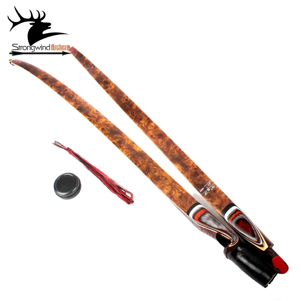 Leixun archery 60 "Take Down plug-in Riser Design หนึ่งชิ้นธนูยาวสำหรับล่าสัตว์ธนูไม้ยาว