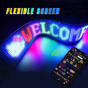 RGB <strong>LED</strong> Car Sign Programmable <strong>LED</strong> <strong>Matrix</strong> Panel Flexible Screen <strong>Display</strong> Animation <strong>Message</strong> Scrolling Sign APP <strong>Control</strong> for Cars - Product Image 6